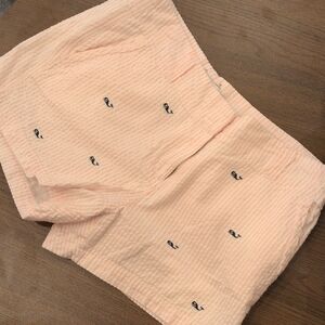 Vineyard Vines Pink Striped Cotton Shorts